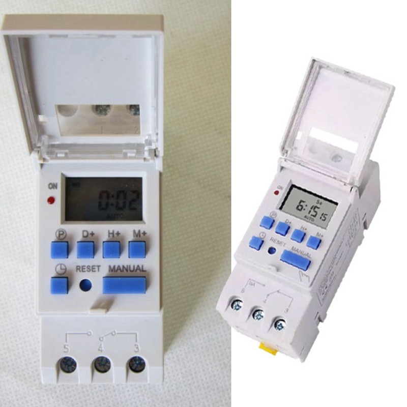 LCD Digital Timer Relay Programmable Microcomputer Digital Display Time Switch