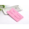 Kinteshun Card Holder with Cell Phone Stand,Stick-on Silicon Rubber Smartphone