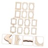 EXCEART 40pcs Photo Frame Wooden Picture Craft Frame Desktop Accessories