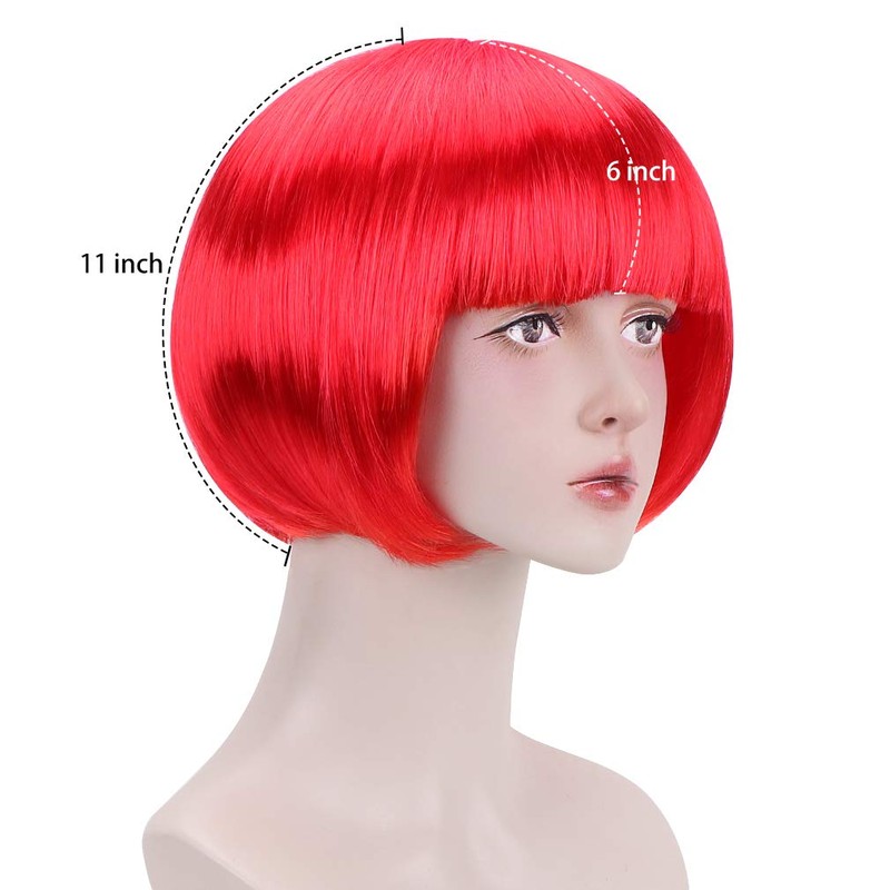 Free Beauty Wig, Short Bob, Small Face, For Cosplay, Straight,