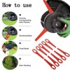 DHinkyoung 100 Pcs Plastic Grass Trimmer Blades for Most Cordless