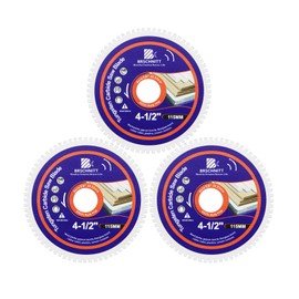 BRSCHNITT Tungsten Carbide Wood Blade 4.5inch - Wood Cutting Disc Arbor 22.23mm for Wood with Nails,Laminate,Plastic,Glass Fibre Boards,Rubber Tubes,Cement residues.(3pcs)