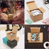 Belle Vous 50 Brown Kraft Paper Gift Boxes - 7.5