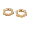 Sourcingmap 12 Pcs 1/8BSP Female Thread Brass Hex Nut Pipe