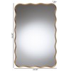 Baxton Studio Cassara Gold Scalloped Rectangular Wall Mirror - Stylish