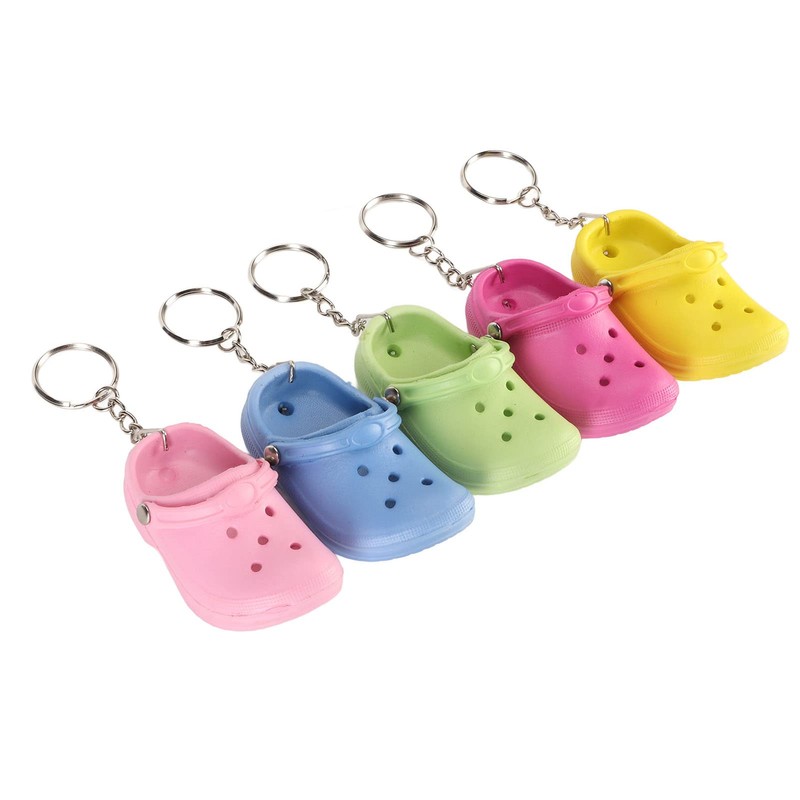 Ausla Schlüsselanhänger, Süßer Slipper, Mini-Schlüsselanhänger, 20 Stück, DIY, Flexibles Silikon,