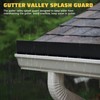 Powrocket 4 Pack Aluminum Gutter Valley Splash Guard,Keep Water from