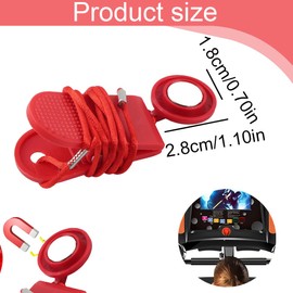 AOEVUIR 2 Pieces Universal Safety Key Magnetic Safety Switch Replacement Emergency Stop Magnet for Treadmills and Running Machines Round Safety Key