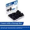 1/4"-20 Black Acorn Cap Nuts, 25Pcs Acorn Nuts, 304 Stainless