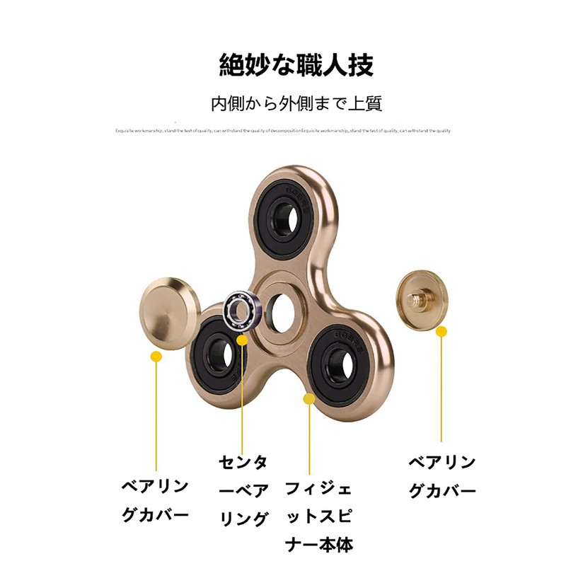 SHULLIN Spinner Aluminum Alloy Hand Spinner Stainless Steel Bearing Stress