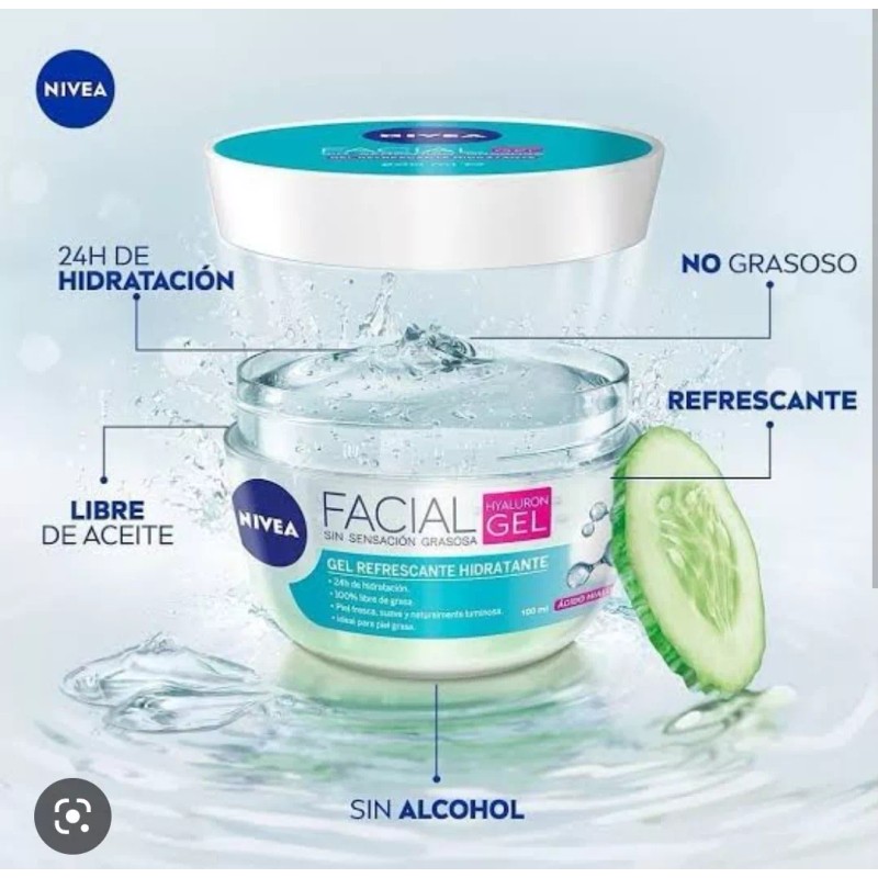 Nivea Protector Solar, Gel Y Suero Hidratante Piel Grasa-mixta
