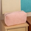 Corduroy Makeup Organizer, Cosmetic Travel Toiletry Set (2 Pieces in