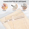 6-piece laundry bag set, durable organic cotton mesh laundry bag,