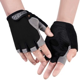 Unisex Half Finger Cycling Gloves Sports Gym Gloves Motorcycle Gloves Thin Driving Gloves Non-Slip Gel Finger Breathable Summer Gloves Mountain Road Bike Riding Running Gloves