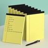 PINJINGPRO 8 Pack Yellow Legal Pads 5x8 Small Note Pads