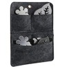 com-four® 2 x Hanging Shelves - Practical Felt Hanging Organiser