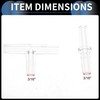 X AUTOHAUX Plastic Hose Barb Fittings, 3/16" Stright Barb Connector
