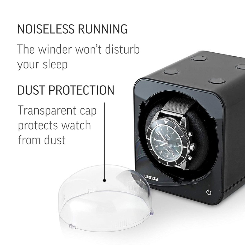 Abest Boxy Watch Winder for Automatic Watches with Vertical Rotor