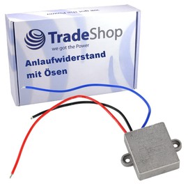 Trade-Shop Full Metal Starting Resistance/Soft Start with Eyelets 12A 230V Including 3 Cables for Machines with up to 250V Current Load / Dustproof