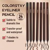 24 Hr Waterproof Eyeliner Pencil, High Pigmented Duo Sharpenable Eyeliner,