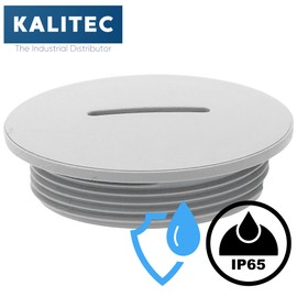 Pack of 5 Kalitec G4520210 M20 Blanking Plugs Plastic Round Light Grey I 26 mm Diameter I M20 Blanking Plug Set I Dust and Waterproof I IP65