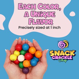 Gumballs for Gumball Machine Refill - 1 inch King Gumballs in Bulk - 1 Lb Bulk Bag - 55 Pcs - Bulk Gum for Kids - Assorted Gum Refill