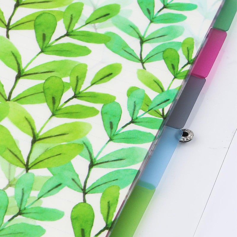 Sarini 12 Pieces Binder Dividers, A5 Dividers, 6 Holes PVC