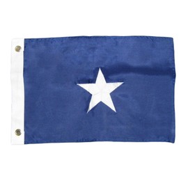 JumpingLight 12x18 Embroidered Sewn Bonnie Blue Star 220D-S Premium Nylon Flag 12"x18" - Quality Flags