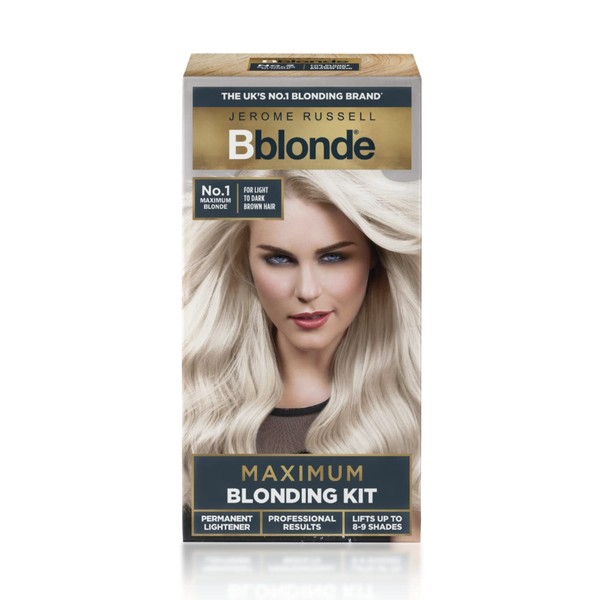 Jerome Russell Bblonde Blonding Kit, Permanent Lightener, Permanent Blonde Bleach