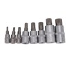 8PCS Hex Bit Set 1/2in 1/4in 3/8in Iron Hex Heads