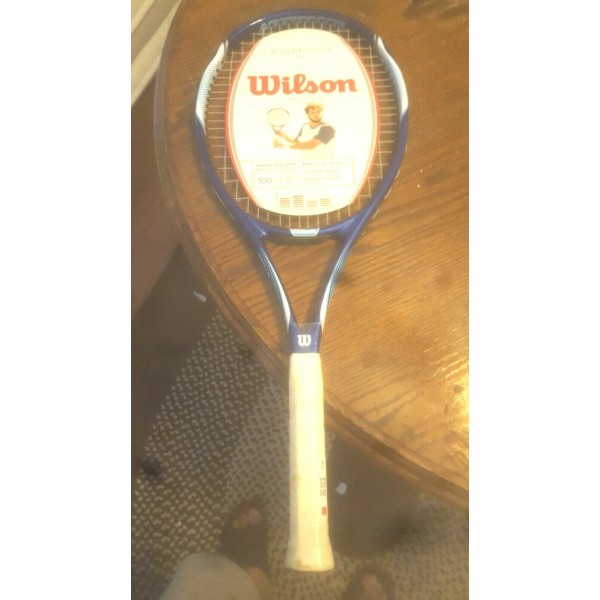 Wilson Brand New Wilson Aggressor 100 Adult Tennis Racket 4