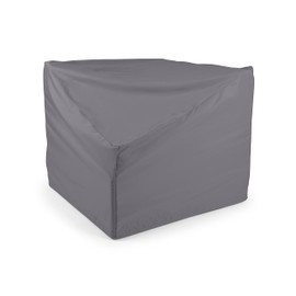 Covermates Outdoor Corner Sectional Chair Cover - Water Resistant Polyester, Drawcord Hem, Mesh Vents, Seating and Chair Covers, 34W x 34D x 30H, Charcoal