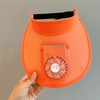 Children Summer Hat with Fan USB Rechargeable Wide Brim Sun