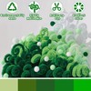 NafuXiaJJia 200 PCS 6 Colors Green Pipe Cleaners Chenille Stems,Pipe Cleaners Craft,Pipe Cleaners Set for DIY Art and Craft ProjectsGradient Green