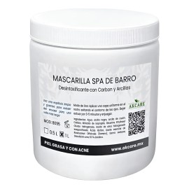Mascarilla Facial Spa Con Arcilla Y Carbón Piel Grasa 1.4kg Normal