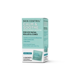 Skin Control Calm & Soothe Ice Facial Roller Sachets – Cryotherapy Treatment for irritated and inflamed skin (Pack of 6)