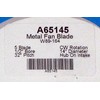 A65145 Metal Fan Blade 14" Diameter 5 Blades 1/2" Bore