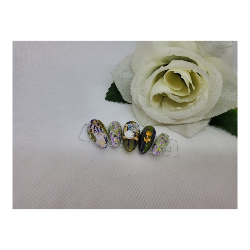 My Garden Handmade Nail Tips - Long Round / 나의정원