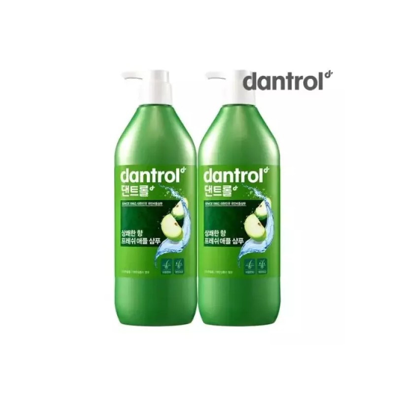 Dantroll 하루특가 댄트롤 딥클린&쿨링&상쾌한 샴푸 820ml 2입(옵션) [03 애플 샴푸