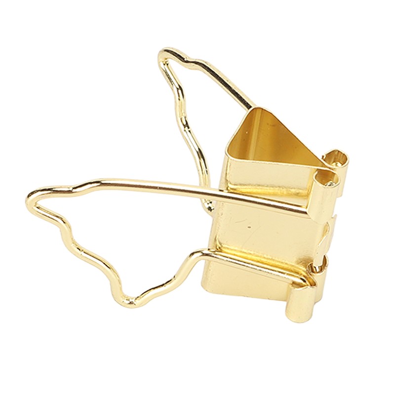 100pcs Binder Clips Strong Clamping Force Rust Prevention Metal Portable