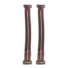 EMVANV 2 PCs Facelift Bands with Clips,Reusable Hairpin Facial Lifting Bands Invisible Facelift Patch Straps with Adjustable Elastic Band(brown)