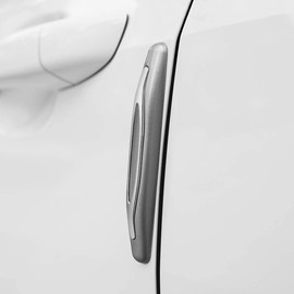 Car Door Protector Edge Protection Edge Protection Bumper Buffer Trim Protection Strips Scratch Protection Car Door Crash Bar (Silver Grey)