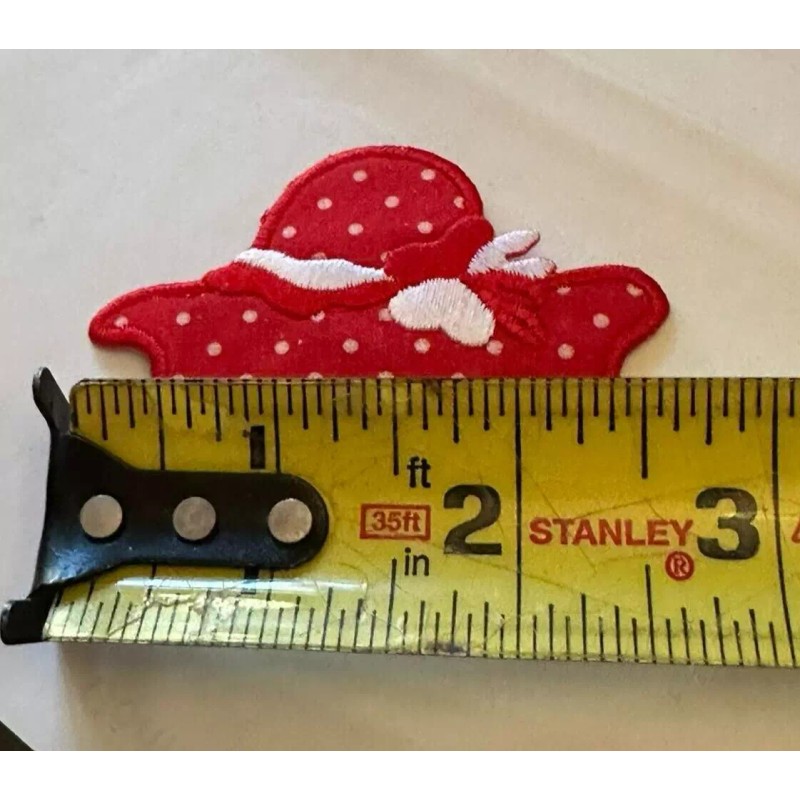 Unbranded LADIES HAT Red & White polka dots Iron On