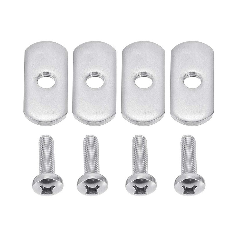 VTurboWay 4 Pcs 316 SS Kayak Rail/Track Screws, Track Nuts