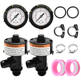 LIDSCURA 98209800 Pool Filter Pressure Gauge, Manual Air Relief Valve, Replacement for Pentair Warrior, EasyClean, FNS, SMBW, Clean and Clear, Quad DE 60 80 100, Replaces 98209803