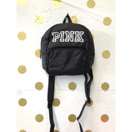 Victoria's Secret Pink Logo Mini Backpack Black NWT
