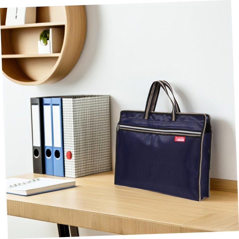 NOLITOY Oxford Fabric Document Bag Zippered Tote with Handle Spacious