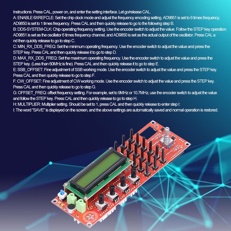 Shortwave DDS Generator Module PCB Radio Frequency Band Electronic Component