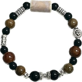 CaChnTyche Ceramic Beaded Bracelet for Women Elastic Stretch Hand Chain for Ladies Colorful Cute Bones Stars Skeleton Flower Metal Boho 2025 Native American Jewelry