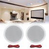 Herdio 6.5" Home Bluetooth Ceiling Speakers 320W 2-Way Flush Mount